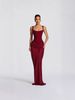Cross-Border Spring 2026 Women's Slim Fit Fishbone Strap Long Dress Pure Color Bodycon Dress Sexy Style Shoulderless Gown_ecoleips.com