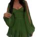 Voya Women's 2026 Spring New Sexy Hot Girl Solid Color Low Neck Off Shoulder Dress Short Skirt Available In Multiple Colors_ecoleips.com