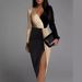 Women's Clothing Summer Double Sequined Gold And Black High Waist Solid Color Temperament Commuting Small Fresh Dress_ecoleips.com