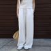 Suitable For All Seasons Korean Style Tencel Linen Wide-Leg For Women, Summer New Loose Casual Thin Solid Color Long Pants, Versatile Slimming_ecoleips.com