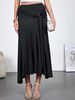 Women's High Waist Slim Fit Bodycon Skirt Autumn New Style Wooden Decor with Flowing Ribbons European And American Cross Border E-commerce_ecoleips.com