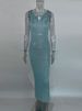 TARUXY Sequin Slim Maxi Dress Female Backless Glitter See-Through Sexy Patchwork Autumn Women's Long Club Party Dresses Vestido_ecoleips.com
