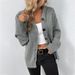 Aria Basics Aria Basics 2024 European And American Autumn/Winter New Drawstring Knit Cardigan Jacket Women, Solid Color Hooded Single-Breasted_ecoleips.com