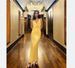Evening Floral Sequin Strapless Evening Sexy Pearl Women's Long Dress_ecoleips.com