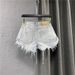 ins Sexy Low-waisted Denim Shor For Women, Summer Fringe Pan, 2026 New Korean Style Loose Ripped A-line Wide-leg_ecoleips.com