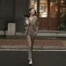 girl High-End Coffee Color Commuter Fit Blazer Jacket Formal Suit Vest Slim Pants Set For Women In Spring, Autumn, And Winter_ecoleips.com