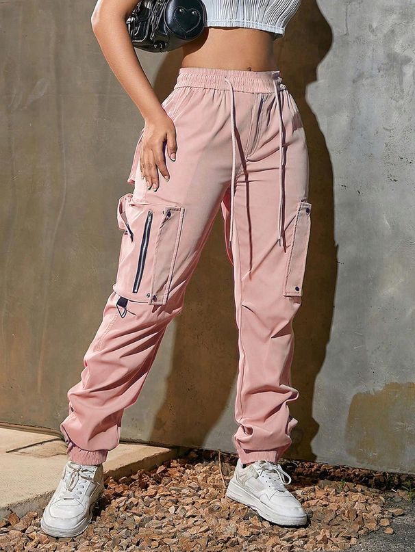Women's Clothing Overalls Summer Sports Pants Functional Tactical Pants Cuff Casual Pants_ecoleips.com