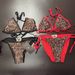 Factory Direct Sales Cross-border Three-piece Bikini, Popular Foreign Trade Two-piece Swimsuit_ecoleips.com