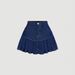 High Waisted Denim Mini Skirt for Women Ruffled A-Line Bodycon Pleated Summer Style Versatile New Fashion Trend_ecoleips.com