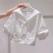 Women's French Style White Shirt Short Sleeved Versatile Light Luxury Design New Summer 2026_ecoleips.com