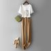 Women's Clothing Summer Clothes With A Complete Set Of Temperament Summer New Professional Fashion Short Sleeved T Shirt Casual Pants Two Piece Women_ecoleips.com