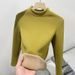 K Slim-fit Half-turtleneck Sweater As A Base Layer; Plus-fleece Warm Top With A Small Collar For Women; Long Sleeves_ecoleips.com