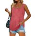 2026 New Wish European And American Hot Summer Sleeveless Square Neck Solid Color Tank Top T-Shirt Cross-Border_ecoleips.com