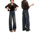 Loose Straight-leg Jeans Women, New Spring And Autumn Style, Plus-size Retro Slim-fit Narrow Wide-leg Pants For_ecoleips.com
