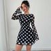 Women's Sexy Polka Dot Backless Mesh Mini Dress With Flared Sleeves – Summer & Spring Fashion Breathable Comfort_ecoleips.com