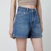 Women's Clothing Ice Skin Soft Milk Silk Fabric Four Way Stretch Fashion Slim High Waist Side Slit Denim Shorts Women_ecoleips.com