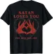 Women's T-Shirts Satan Loves For Who You Are Halloween Vintage T-Shirt_ecoleips.com