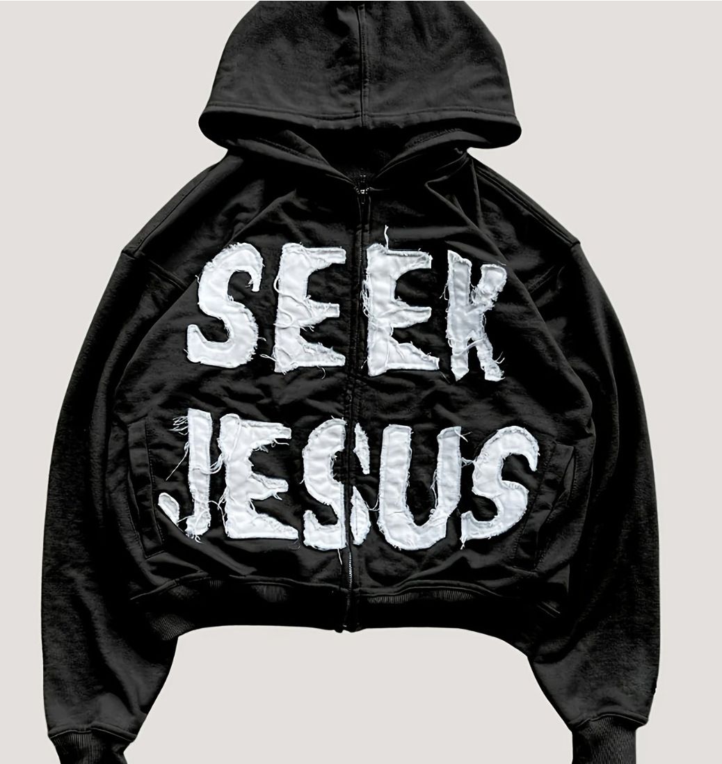 Y2K Streetwear Zip-Up Hoodie – Oversized 3D Letter Print (XS-4XL, Black/Red/Camel) – Unisex Hip-Hop Fashion_ecoleips.com
