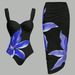 Women's Clothing One Piece Bikini Sexy Sling Flower Print Slim Hip Beach Skirt Swimsuit Female_ecoleips.com