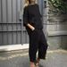 2025 Summer New Cross-Border Women's 2-Piece Plus Size Cotton Linen Shirt Set High Waist Loose Long Pants_ecoleips.com