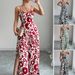 Women's Clothing Spring And Summer Temperament Elegant Twisted Print Suspenders Wide Leg Jumpsuit Long Pants Women's Clothing_ecoleips.com