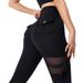 Women’s Clothing Mesh Functional Buckle Yoga Pants High Waist Tight Sexy Peach Hip Sports Nine Point Pants_ecoleips.com