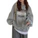 High-end Round-neck Sweatshirt 2025 New Spring And Autumn Thin Style Without Hood Printed Loose Ins Trendy Top For Women_ecoleips.com