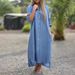 Spring Fashion Casual Long-Sleeved Cardigan Dress With Long Skirt And Shirt For Plus-Size Women_ecoleips.com
