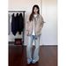 American Style Cleanfit Two Piece Lapel Jacket For Women's Spring And Autumn 2025 New Loose Trendy Top_ecoleips.com