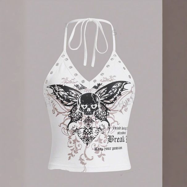 European And American Style Camisole for Women Sexy Summer Top Unique Quirky Prints Cross Border Trade 2025_ecoleips.com