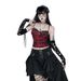 XS25039 Dark Gothic Style Basic Camisole With Chest Pads 2025 New Slim Fit Tank Top For Women_ecoleips.com