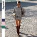 DiYun European American Casual Style Simple Long-sleeve T-shirt And Shorts Two-piece Set Women's Clothing 2026 Summer_ecoleips.com