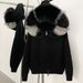 Women's Oversized Hooded Knit Cardigan - Soft Angora Blend, Zipper Front, Casual Korean Style, Spring Layering Essential (Multiple Colors Available)_ecoleips.com