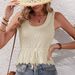 Women's Clothing Spring And Summer New Vacation Waist Small Vest Short Soft Waxy Vest Female_ecoleips.com