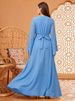 Women's Robe Fashion Musilin Print Elegant Temperament Dress_ecoleips.com