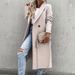 Women's Clothing Autumn And Winter Thickened Single Breasted Solid Color Ladies' Slim Long Trench Coat Woolen Coat Female_ecoleips.com