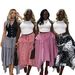 TW874 Elegant High-Waisted Midi Skirt for Women Irregular Plaid Design Summer Elastic Waist European And American Style Foreign Trade Women's Clothing_ecoleips.com