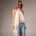 Sexy Halter Neck Camisole Women's Top Backless Solid Color Slimming Lace Irregular Hem Versatile_ecoleips.com