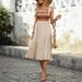 Women's Clothing Skirt Cross Border A Line Splicing Style Dress_ecoleips.com