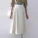 Medium Length Suit Pleated 2025 New High Waist Slim Skirt Pleated Long Skirt For Women_ecoleips.com