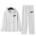 Unisex Chinese Cotton Hoodie & Straight Pants Set, Double-Layered Spring Lounge Wear, Casual Two-Piece Outfit_ecoleips.com