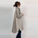 Women's Clothing Spring And Autumn Hot Sale Fashion Stand Collar Zipper Irregular Coat Mid Length Coat_ecoleips.com