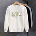 FW25 Matching Couple Cotton Crew Neck Sweatshirt - His & Hers_ecoleips.com