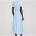 French Style Slim Waist Commute Temperament Button Down Short Sleeve Knit Dress For Women Elegant Daily Office Wear_ecoleips.com