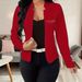 Slim Fit Long Sleeved Cardigan Women's Trendy Blazer Jacket European American Style Spring Autumn Casual Print Outerwear_ecoleips.com