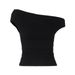 European And American Cross Border Summer New Versatile Solid Color Asymmetrical Off Shoulder Sexy Style Top For Women, Foreign Trade Wholesale_ecoleips.com