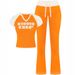 Women's Clothing Fashion Sexy Hot Girl Letter Patch Short Sleeved V Neck Navel Baring Sports Short Sleeved Street Wear Trousers Suit_ecoleips.com
