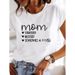 Wholesale Cross-border Popular Heart-patterned White Casual Loose Cute Short-sleeve T-shirt For Women_ecoleips.com