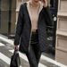 Women's Fleece-Lined Hooded Jacket, Casual Long Sleeve Mid-Length Coat, Warm & Stylish Polyester Puffer Coat For Winter_ecoleips.com
