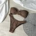 Sexy Bikini Set - Tube Top With Slit Long Skirt, European Style Swimwear For Women_ecoleips.com